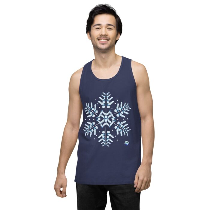 Men’s premium tank top - Snowflake - Image 12