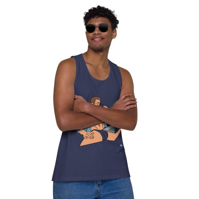 Men’s premium tank top - Work from Home - Image 23