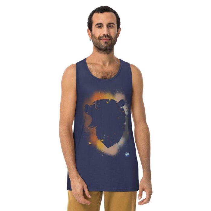 Men’s premium tank top - Bear Paint - Image 11