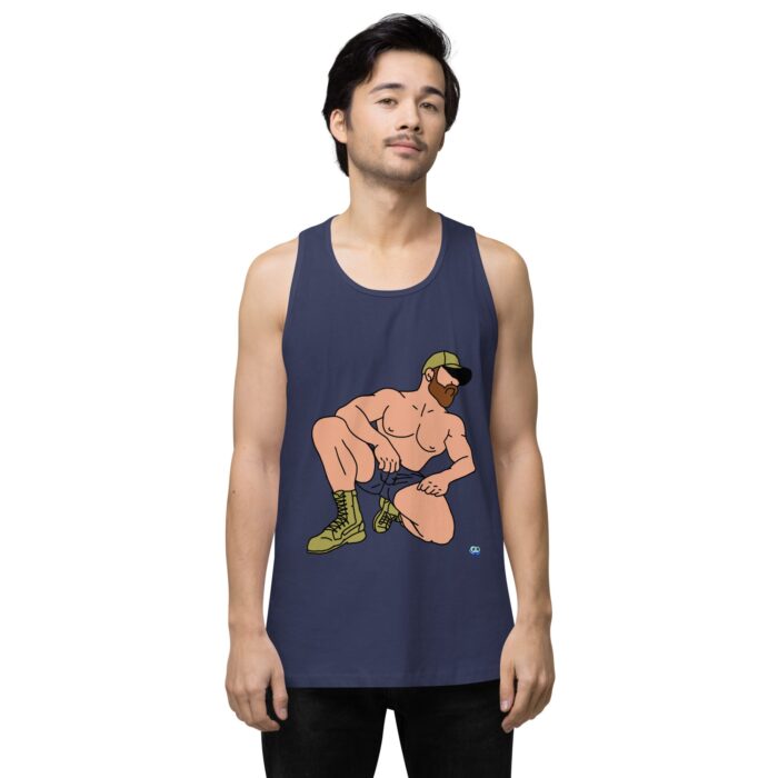 Men’s premium tank top - Combat Boots - Image 12