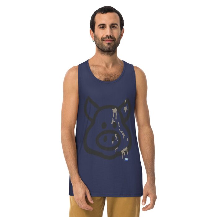 Men’s premium tank top - Cum Pig - Image 7