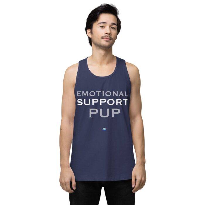 Men’s premium tank top - Emotional Support Pup - Image 12