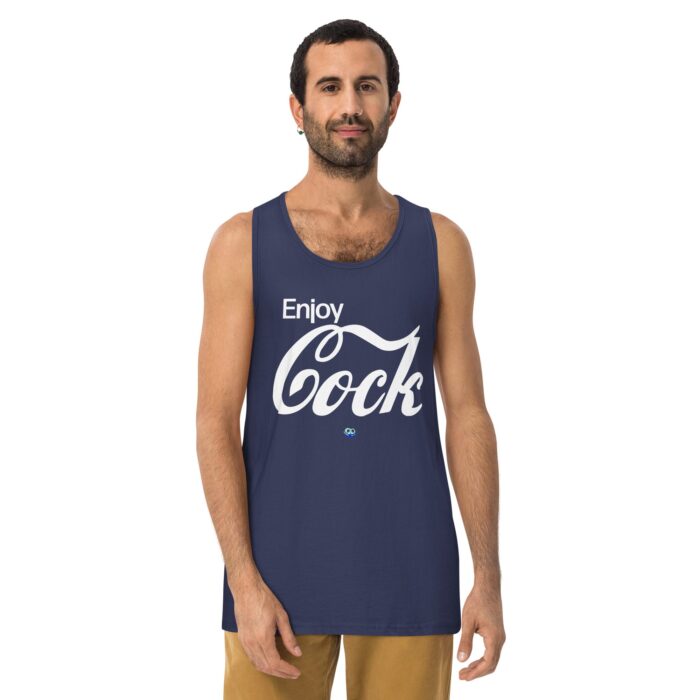 Men’s premium tank top - Enjoy Cock - Image 11