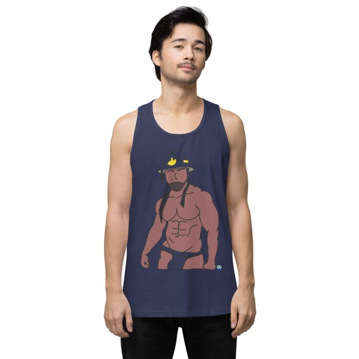 Men’s premium tank top - Fireman - Image 27
