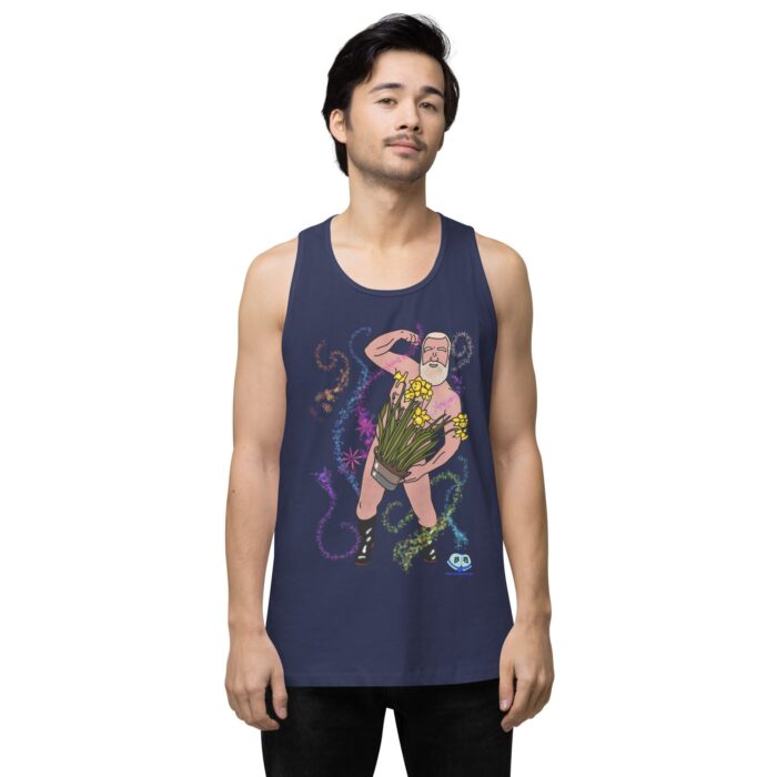 Men’s premium tank top - Flower Power - Image 27