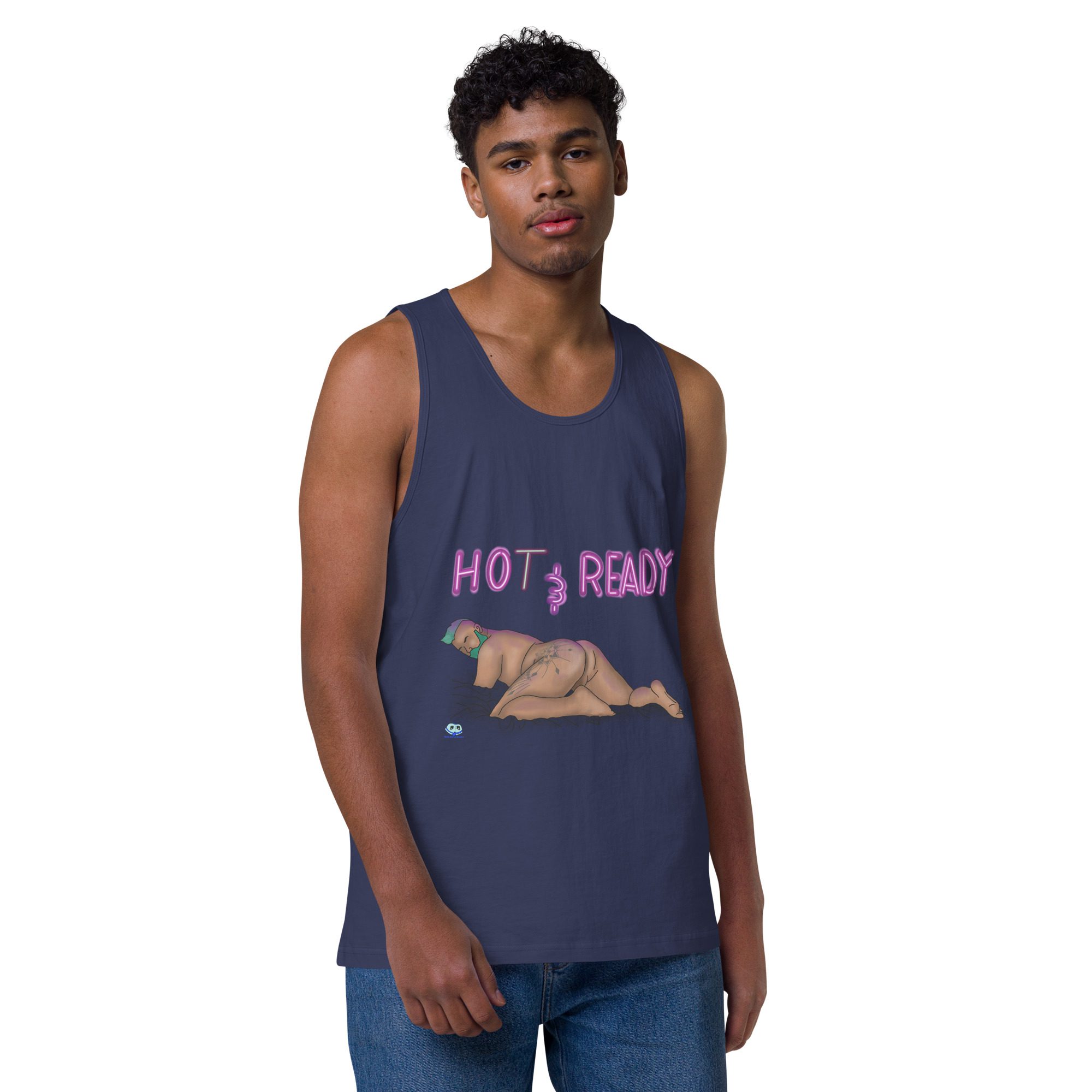 Men’s premium tank top - Hot and Ready - Image 11