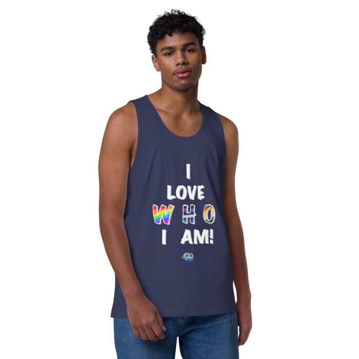 Men’s premium tank top - I Love Who I Am - Image 22