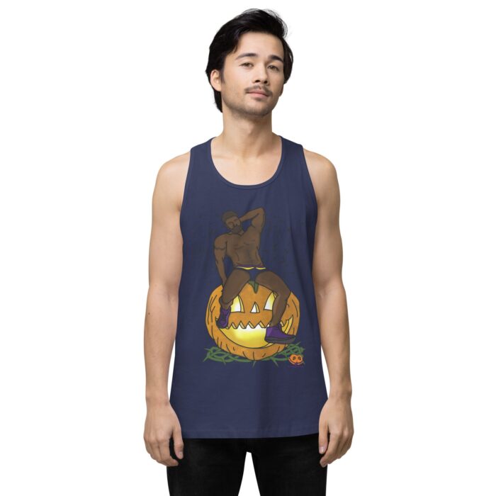 Men’s premium tank top - Jack O Lantern - Image 12