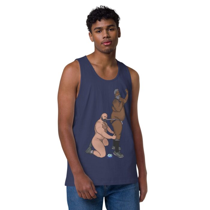 Men’s premium tank top  - Let's Get These Off - Image 22