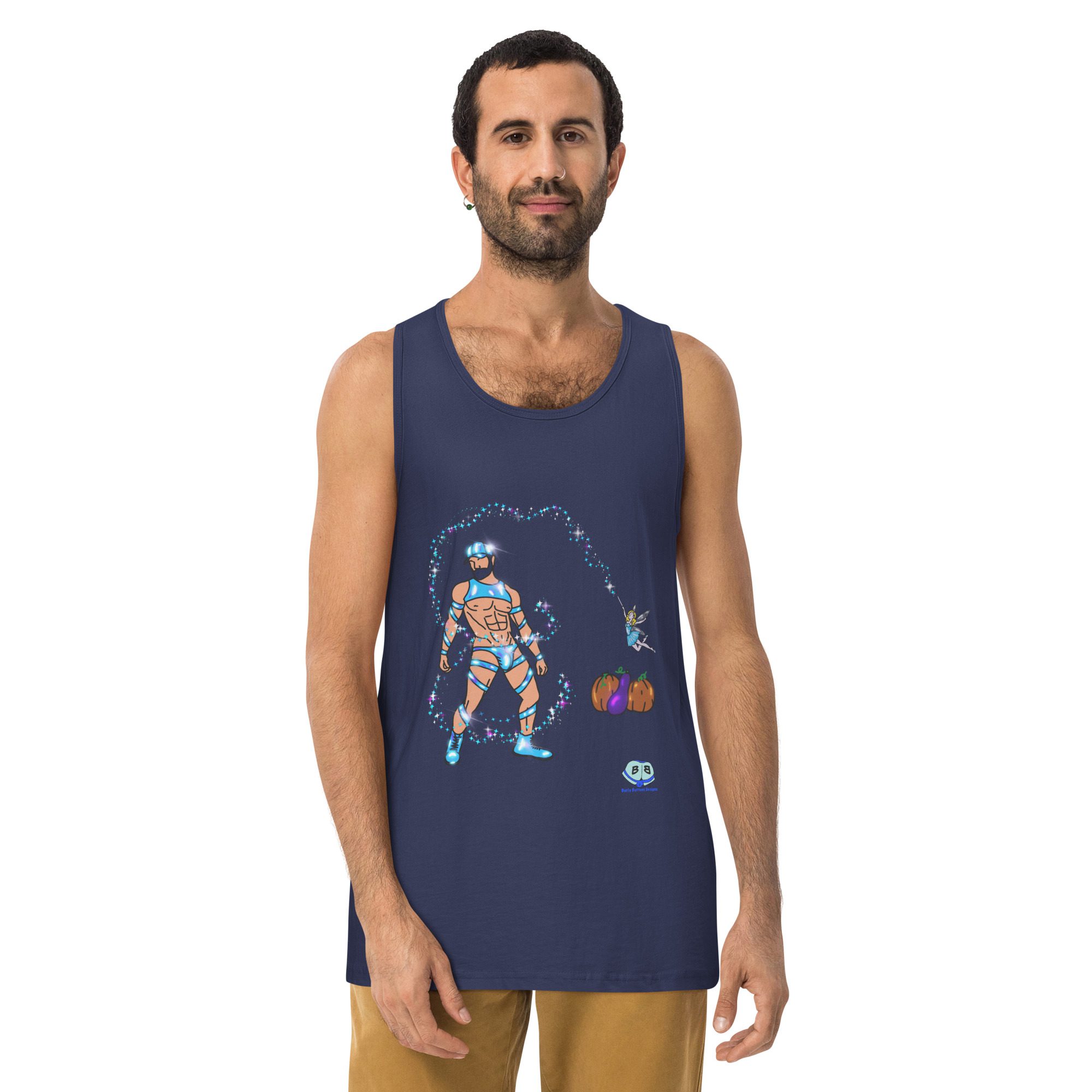 Men’s premium tank top - Midnight - Image 7