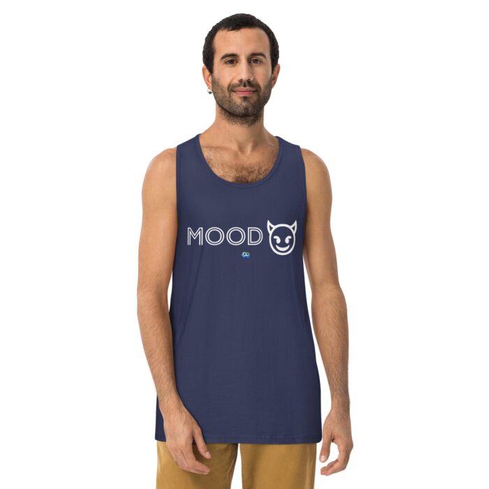 Men’s premium tank top - Mood Devil Emoji - Image 11