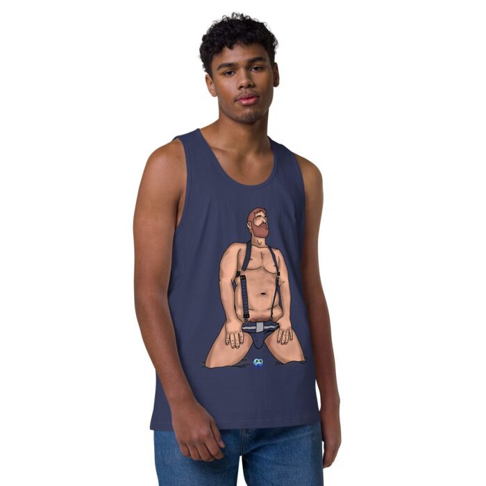 Men’s premium tank top - Neon Circuit - Image 22