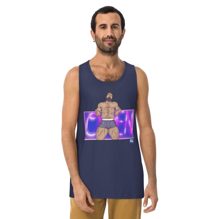 Men’s premium tank top - Open - Image 12
