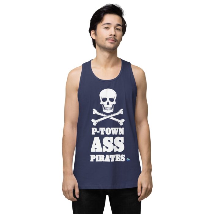 Men’s premium tank top - P-Town Ass Pirates - Image 26