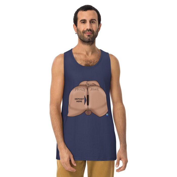Men’s premium tank top - Piggy Bank - Image 12
