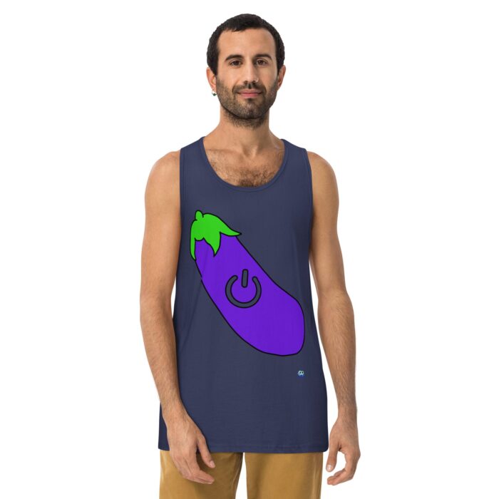 Men’s premium tank top - Power Top / Eggplant - Image 12
