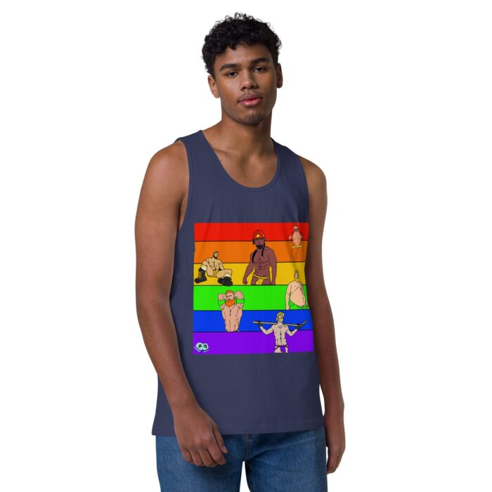 Men’s premium tank top - Pride Rows - Image 21