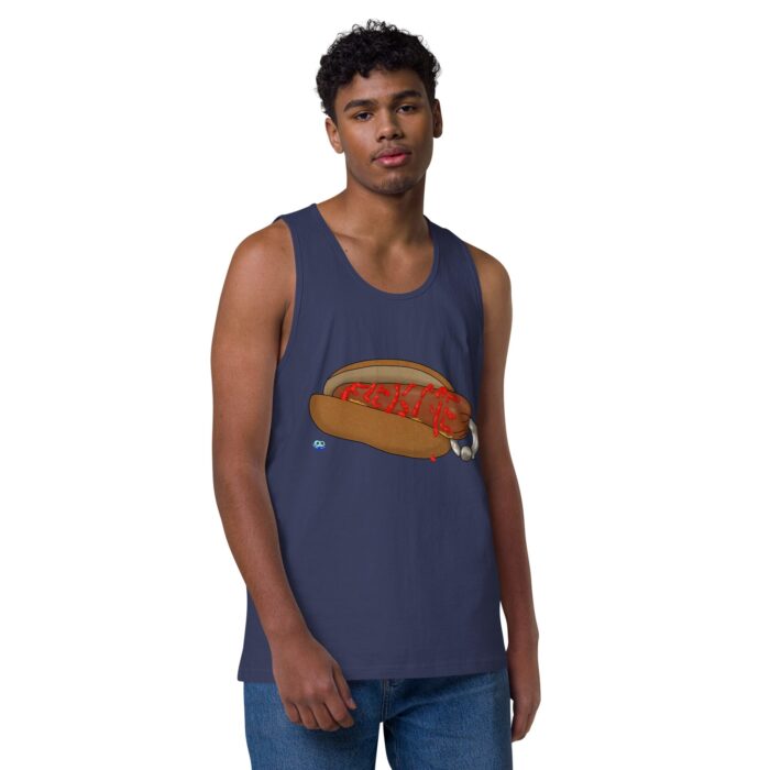 Men’s premium tank top - Real Bad Hotdog - Image 12