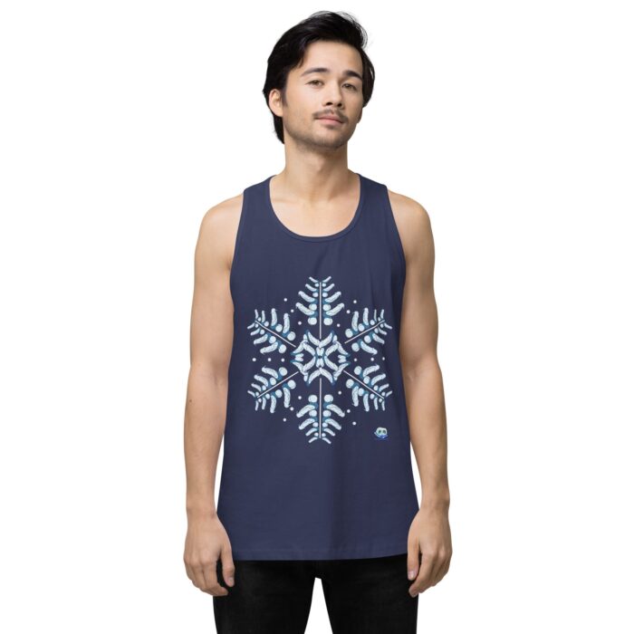Men’s premium tank top - Snowflake - Image 11