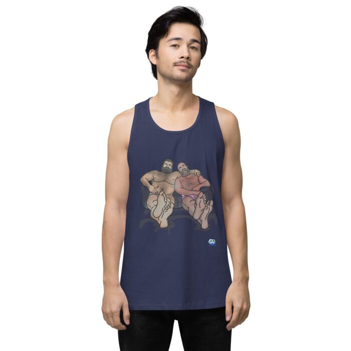 Men’s premium tank top - Staying In - Image 26