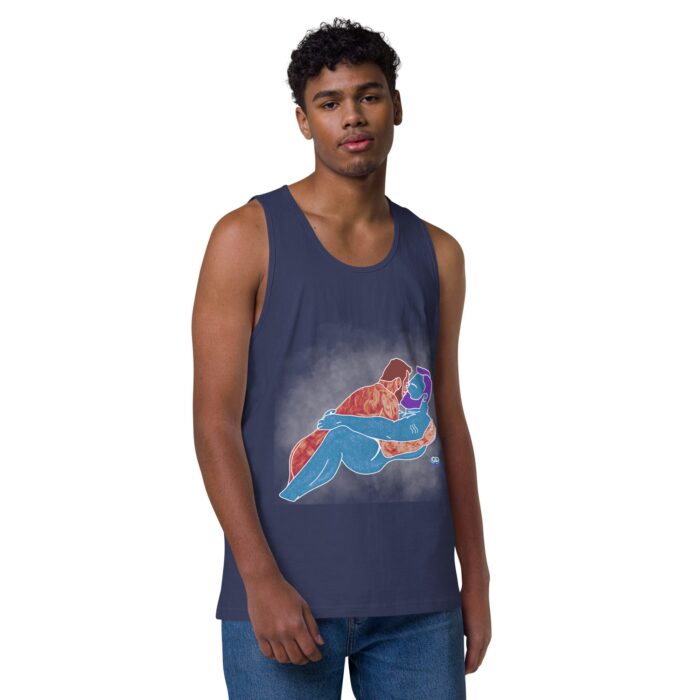 Men’s premium tank top - Steam - Image 21