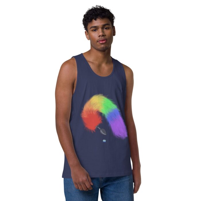 Men’s premium tank top - Tails - Image 21