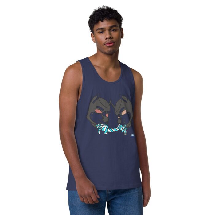 Men’s premium tank top - Tug of War - Image 22