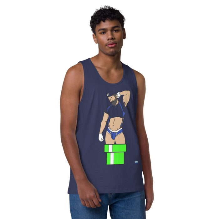 Men’s premium tank top - Warp Pipe Dreams - Image 21