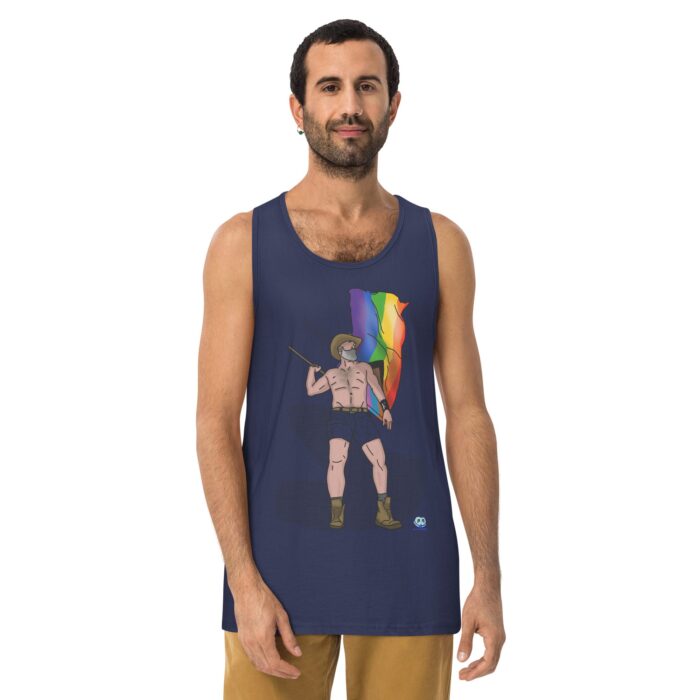 Men’s premium tank top - Wave it Proudly - Image 11