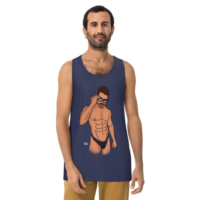 Men’s premium tank top - Wild - Image 12