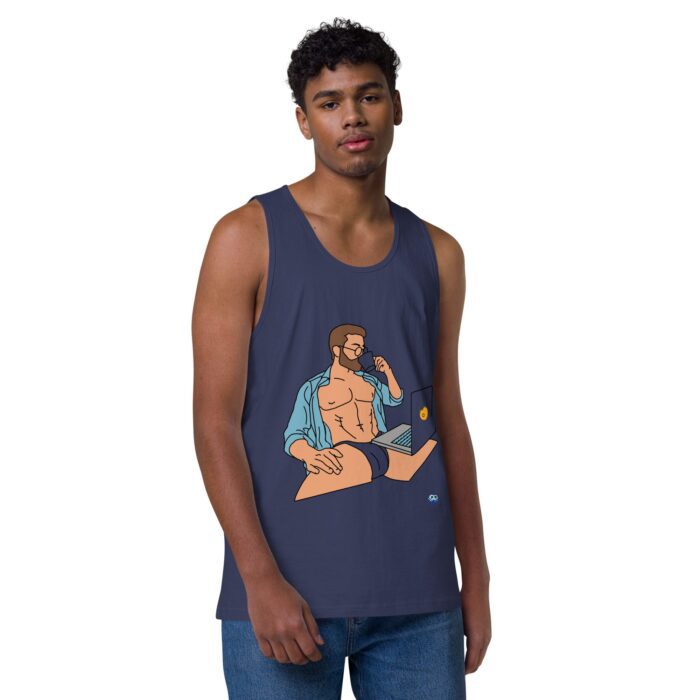 Men’s premium tank top - Work from Home - Image 22