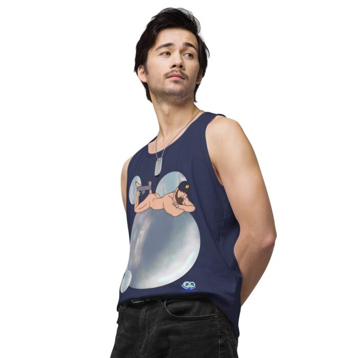 Men’s premium tank top - Bubbles - Image 30