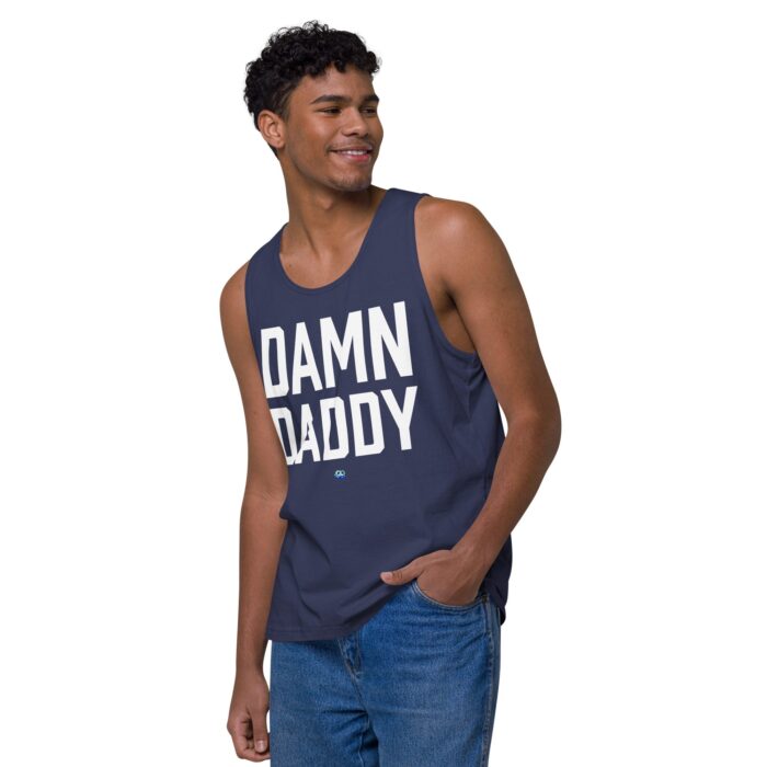 Men’s premium tank top - Damn Daddy - Image 23
