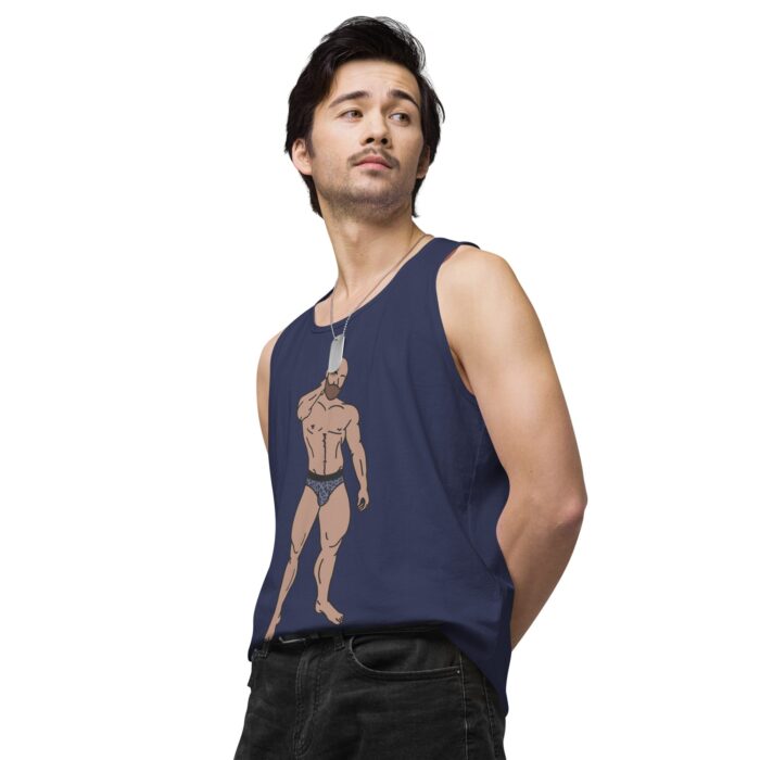 Men’s premium tank top - Leopard Bikini - Image 29