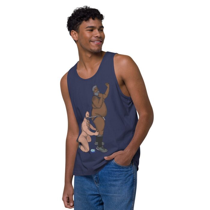 Men’s premium tank top  - Let's Get These Off - Image 24