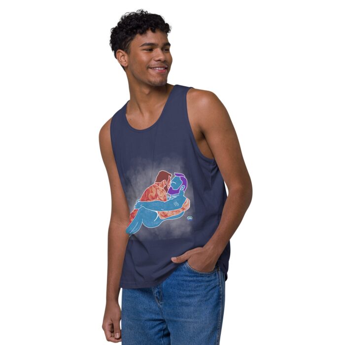 Men’s premium tank top - Steam - Image 23