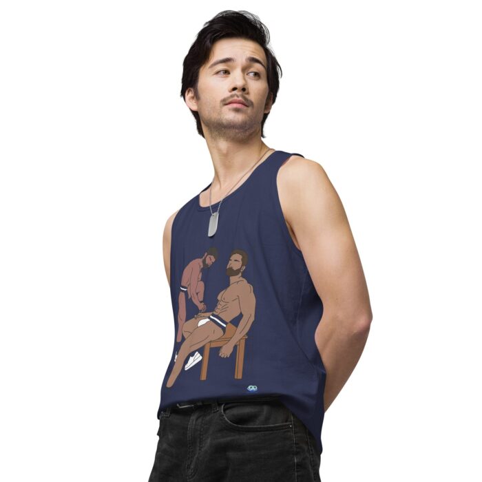 Men’s premium tank top - Steam Room Couple - Image 29
