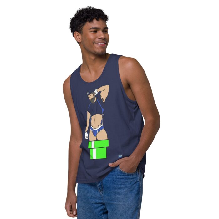 Men’s premium tank top - Warp Pipe Dreams - Image 23