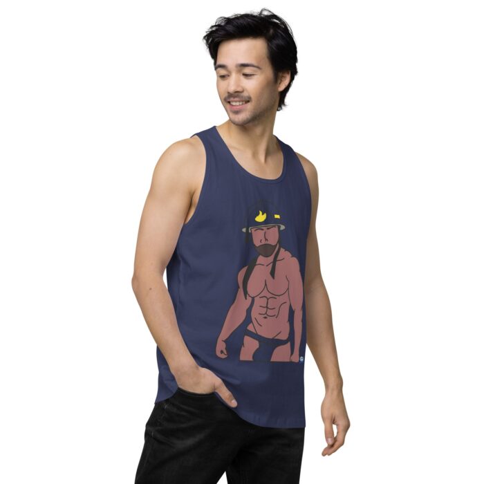 Men’s premium tank top - Fireman - Image 28