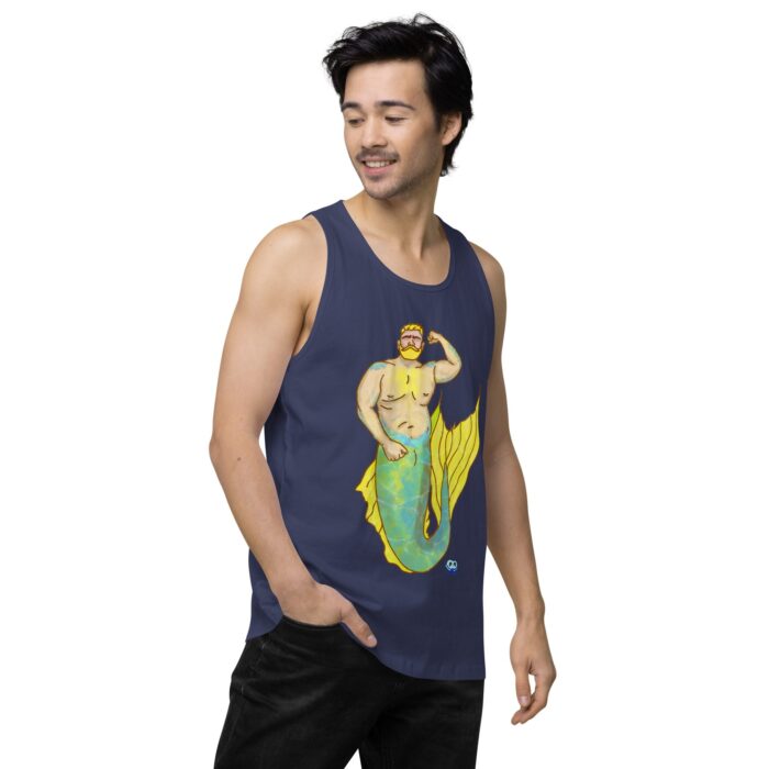 Men’s premium tank top - MerCub Yellow - Image 28