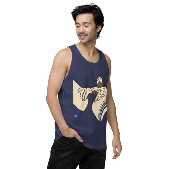 Men’s premium tank top - Peekaboo Bush - Image 29