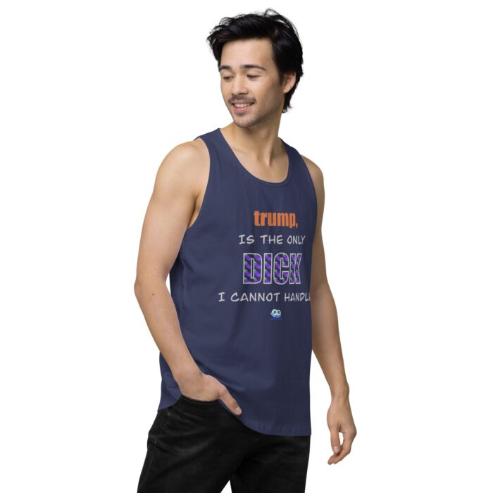 Men’s premium tank top - trump is a dick - Image 28