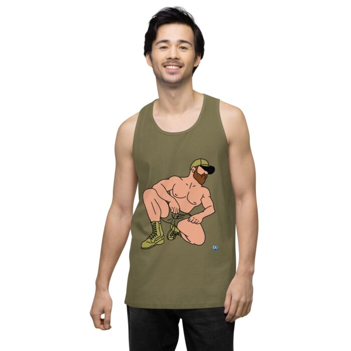 Men’s premium tank top - Combat Boots - Image 15