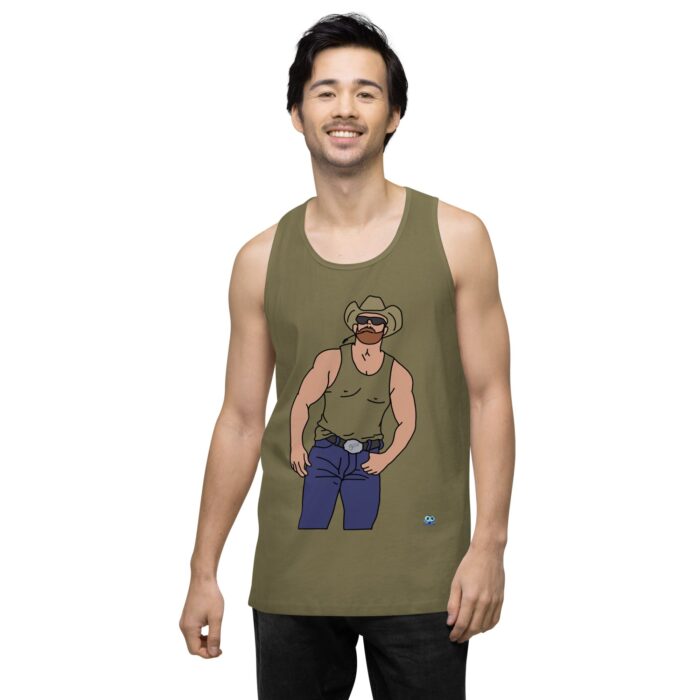 Men’s premium tank top - Cowboy Blues - Image 14