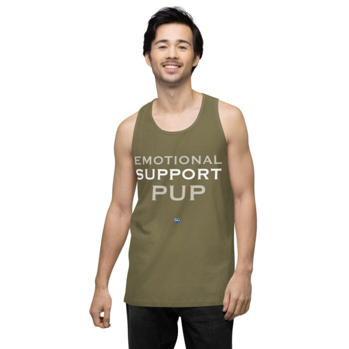 Men’s premium tank top - Emotional Support Pup - Image 15