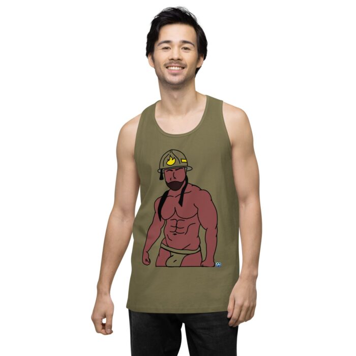 Men’s premium tank top - Fireman - Image 32