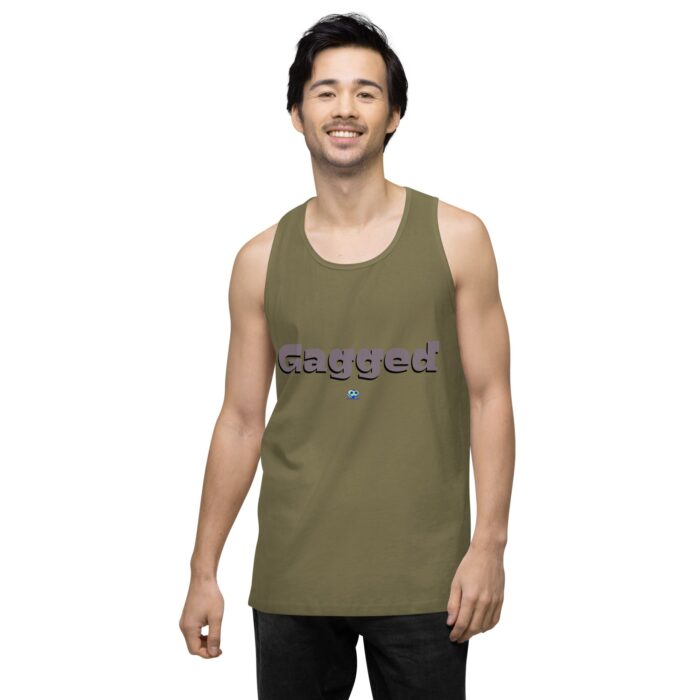 Men’s premium tank top - Gagged - Image 33