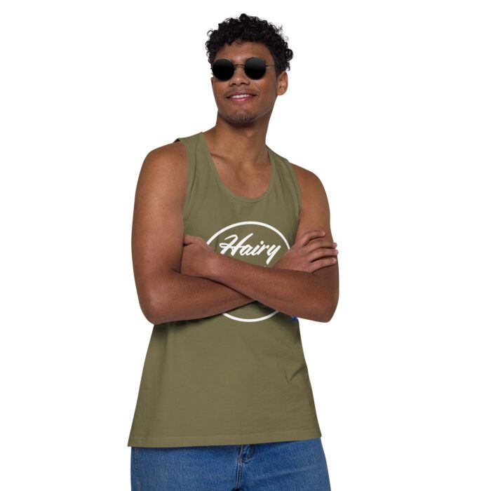 Men’s premium tank top - Hairy, Delicious, and Hot - Image 27