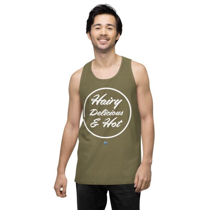 Men’s premium tank top - Hot Hairy Delicious - Image 15