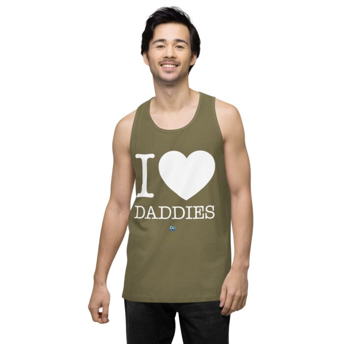 Men’s premium tank top - I Heart Daddies - Image 32